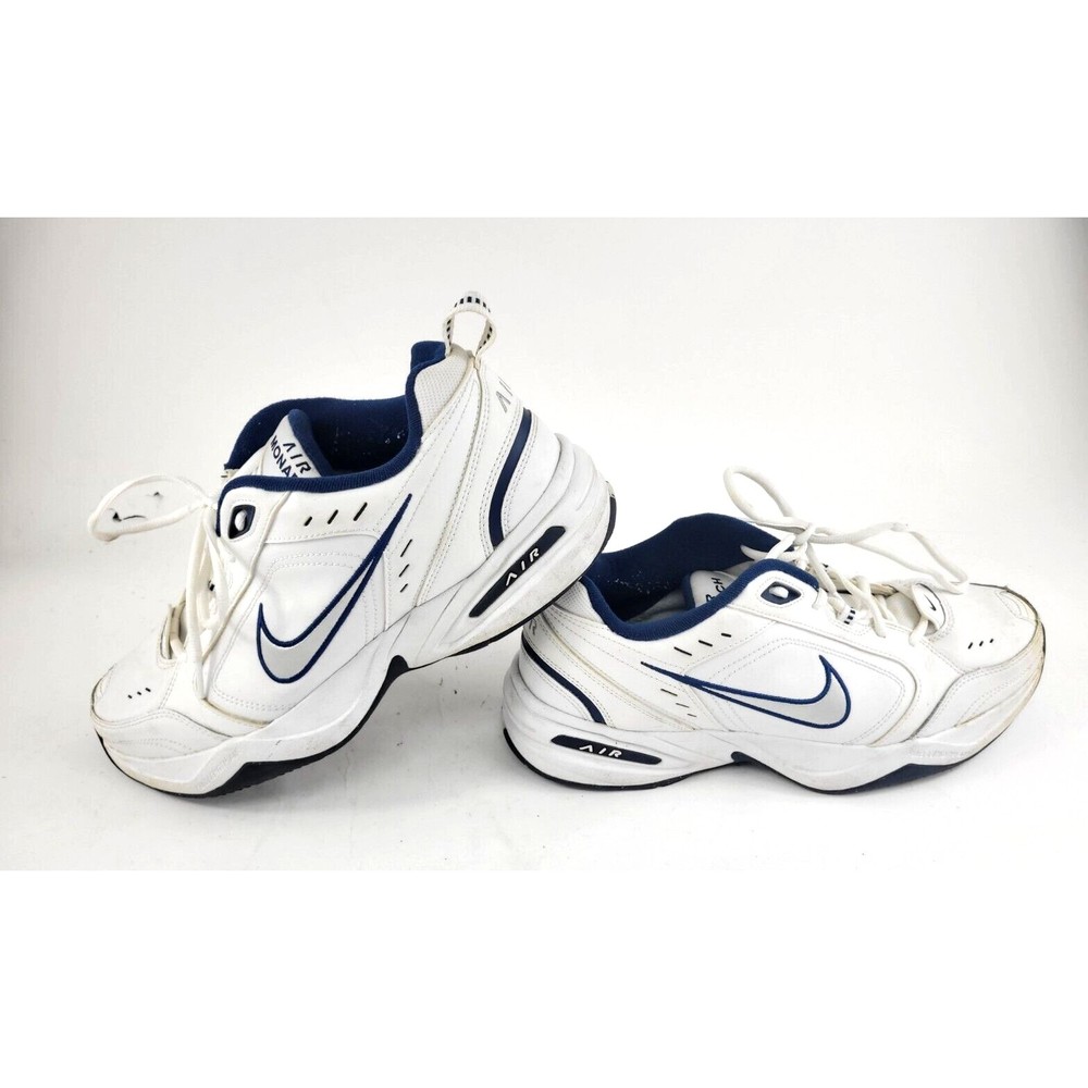 Nike Men's Air Monarch IV Training Shoes White  Lace Up Low Top SIZE 12.5